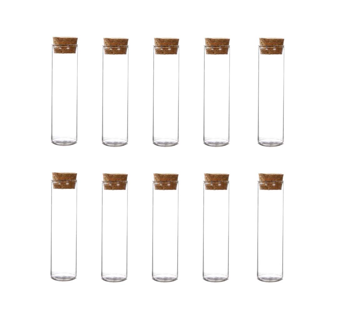 10Pcs 60ml/2oz Empty Refillable Clear Borosilicate Glass