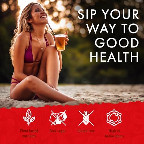 Image of Hawaiian Natural Tea Hibiscus Flavored Organic Herbal Tea - Caffeine Free All Natural For Wellness, Perfect Daily Cup & Gift - 120 Bags