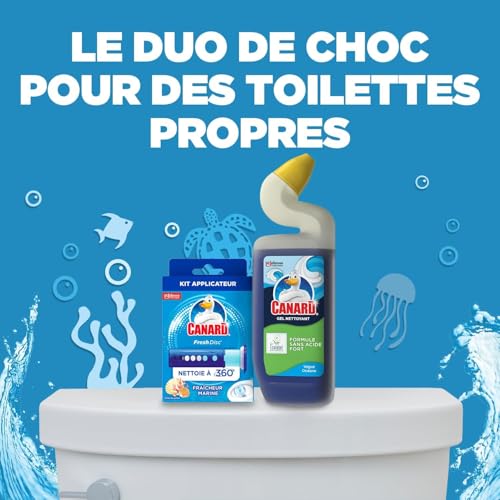 Gel Wc Sans Acide Fort Formule Biodegradable Vague Océane Canard Wc Le Flacon De 750ml - vue 5