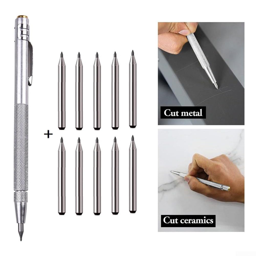 Graveerpen, 10 Stuks Aluminium Etspennen Scribe Tool Metal Scribe