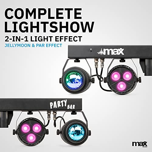 DJ Party Disco Lights Partybar Moonflower PAR T-BAR Stand DMX Music Activated