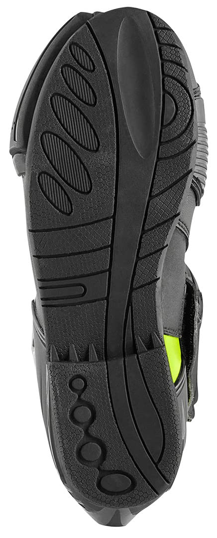 Bogotto Losail Stivali Moto, nero/giallo fluo, 42
