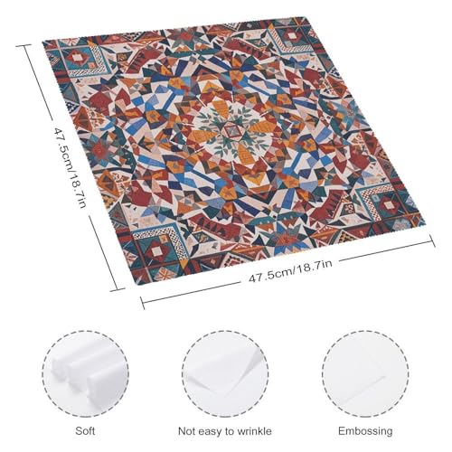Servilletas de Tela Patchwork Moroccan 4 Piezas miniatura 2