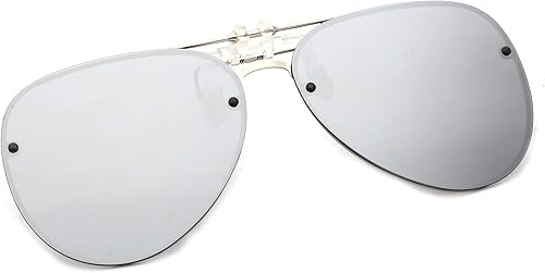 Miniatura 7 de JM Gafas de sol de aviador con clip retro polarizadas con vuelco sobre gafas recetadas para hombres y mujeres