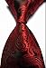 Pisces.goods New Red Paisley Jacquard Woven Men's Tie Necktie Red 57"