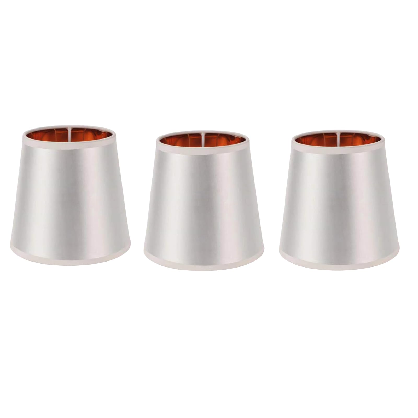 3 Pack Elegant Chandelier Light Shades Lamp Shades Fabric Texture Small Lamp Shade Set Suitable for Chandelier Lamps