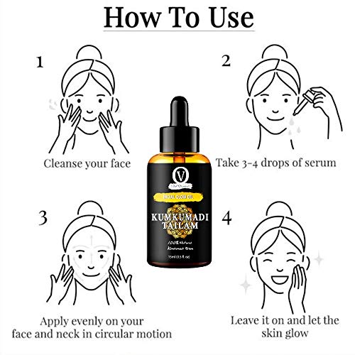 Image of Ayurvedic Kumkumadi Tailam Oil for Skin Whitening, Pigmentation (All Skin) 15ml