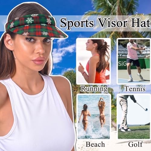 Image of Sun Visor Hats Women Wide Brim Adjustable Clip On Visors Beach Men Hat