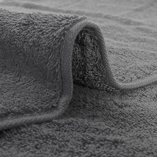 Semaxe Grey Bath Towels Set, 2 Large Bath Towels, 2 Hand Towels, 4 Washcloths, 100% Cotton Towel For Bathroom, Soft Fluffy And Absorbent Bathroom Towel, 8 Piece Towel Set #TOP1