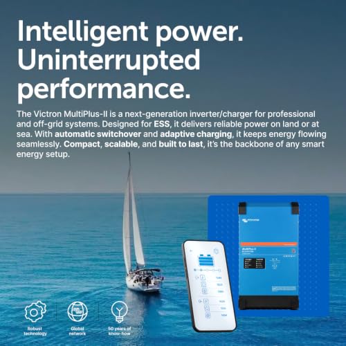 Image of Victron Energy MultiPlus-II Power Inverter 3000VA 24-Volt | Pure Sine Wave Inverter Charger for 70 amp Battery, with PowerAssist Technology