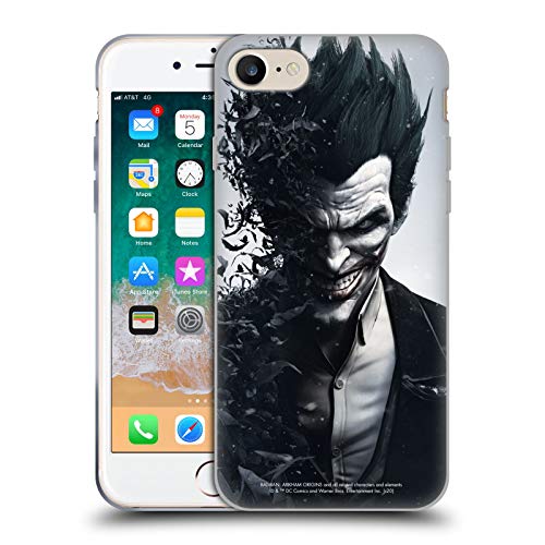 Head Case Designs sous Licence Officielle Batman Arkham Origins Joker Art Clé Coque en Gel [Qualité Militaire] Compatible avec Apple iPhone 7/8 / SE 2020 &...