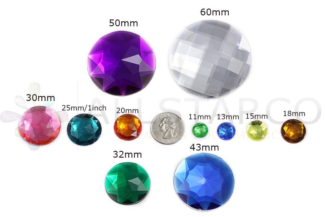 13mm Flat Back Round Acrylic Rhinestones Plastic Gems for Jewelry Making Costume Jewels Cosplay Embelishments - Image 4