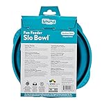 Outward Hound Fun Feeder Slo Bowl, Slow Feeder Dog Bowl, Medium/Mini, Turquoise - Image 3