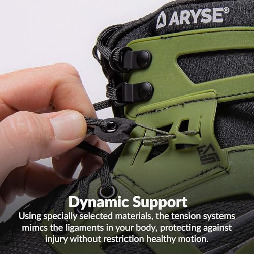 Image of ARYSE XFAST - Cleat Ankle Brace & Stabilizer - Superior Ankle Support for Men and Women. Football, Soccer, Lacrosse, Rugby & More - (X-Small, Green, Single)