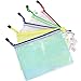 Produktbild Wskderliner Dokumententasche A5 Klett Zip Beutel Reissverschluss Mesh Bag Farbig Plastic Zipper Tasche Packung von 10