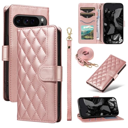 Housse portefeuille Google Pixel 10 5G rose doré une touche de douceur au quotidien