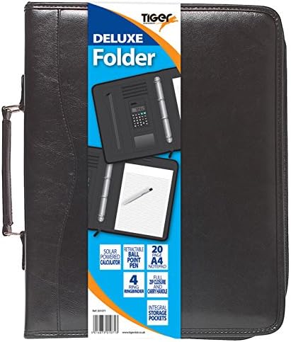Tiger A4 Deluxe Folder with Calculator