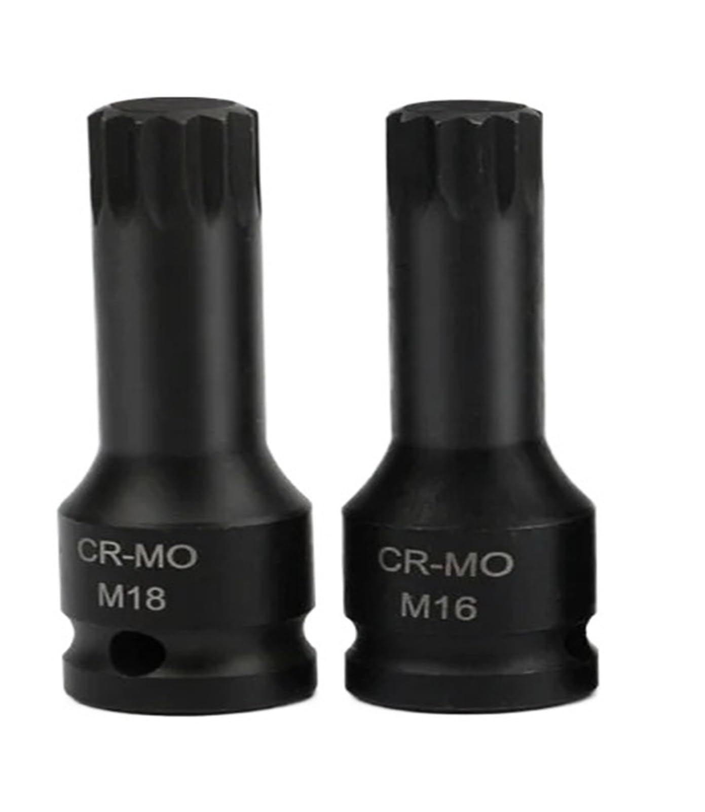 Destornillador de seguridad Torx 12 puntas, for accionamiento 1/2 pulgada, llave impacto neumática métrica universal, vaso estrella 78 mm longitud(10pcs)