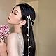 BSLVWG Boho Kopfkette Sliver Flower Bridal Headpiece Floral Bead Headband Festival Haarschmuck für Frauen und Mädchen Haarschmuck