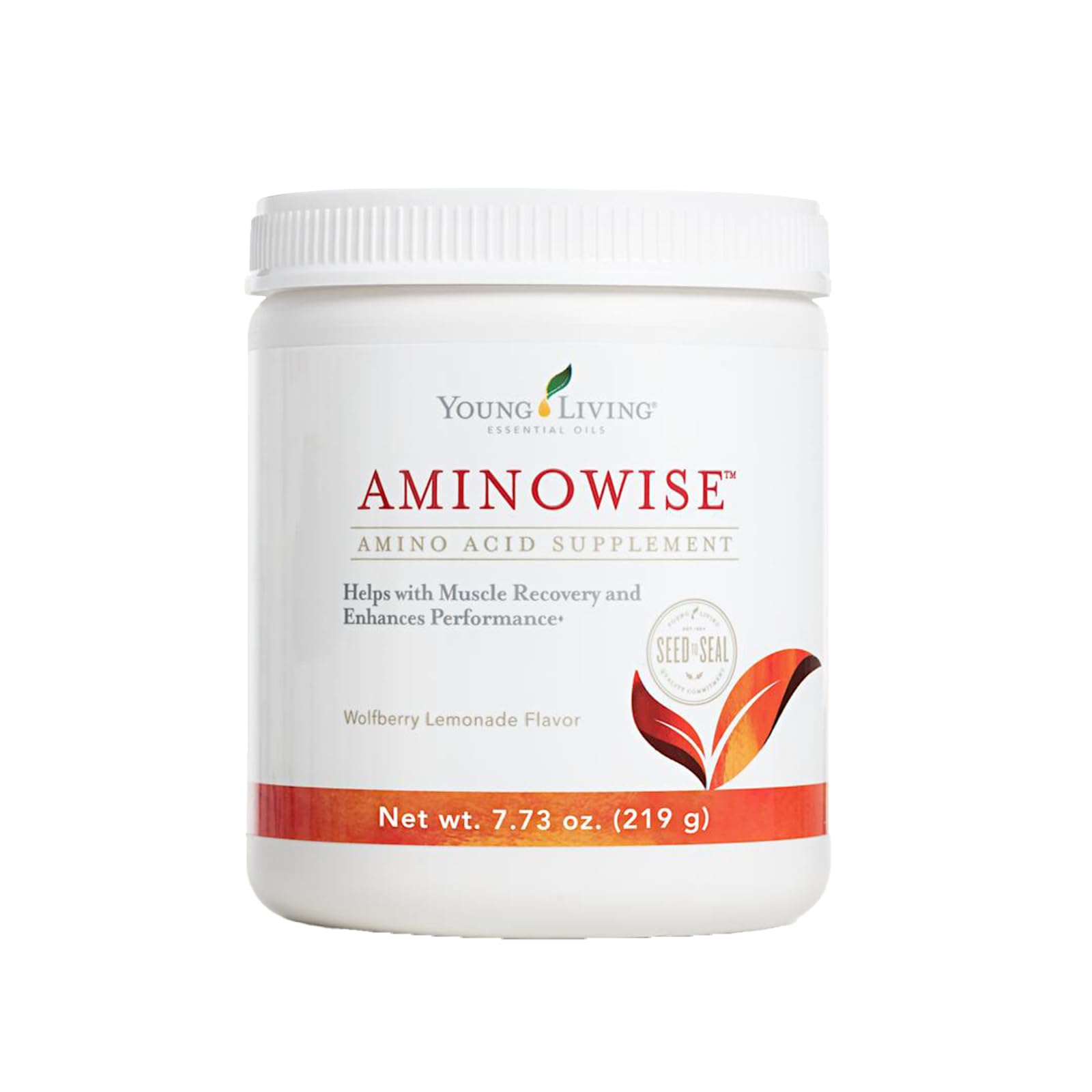 Young Living AminoWise 7.32oz - Wolfberry Lemonade Flavored Drink Mix - Muscle Performance, Fatigue Reduction, and Post-Exercise Support - 30 Servings