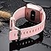 Wepro Band Compatible with Fitbit Versa 2 Bands for Women Men, Soft Band Compatible with Fitbit Versa Bands, Sport Waterproof Breathable Replacement Wristbands Strap for Versa Lite, Small, Pink Sand