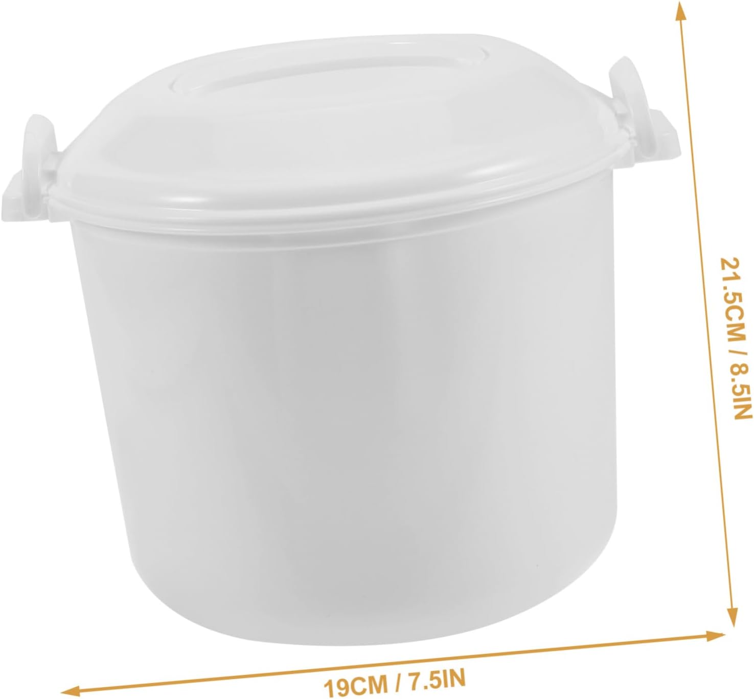 Microwave Rice Cooker with Steaming Basket Reusable Multi Function Rice Cooking Container for Household Use Portable Easy to Carry Microwave Steamer for Even Heating and Fresh