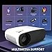 Imagen de OLSKFUH Proyector Mini Portátil Smart Home Nativo 1280X720P Soporte 4K Video para Teléfono Móvil con LCD