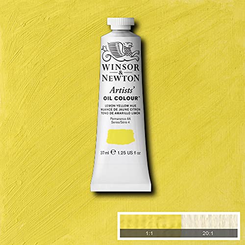 Winsor & Newton Artists' Oil Color, 37Ml (1.25 Oz) Tube, Lemon Yellow Hue #TOP3