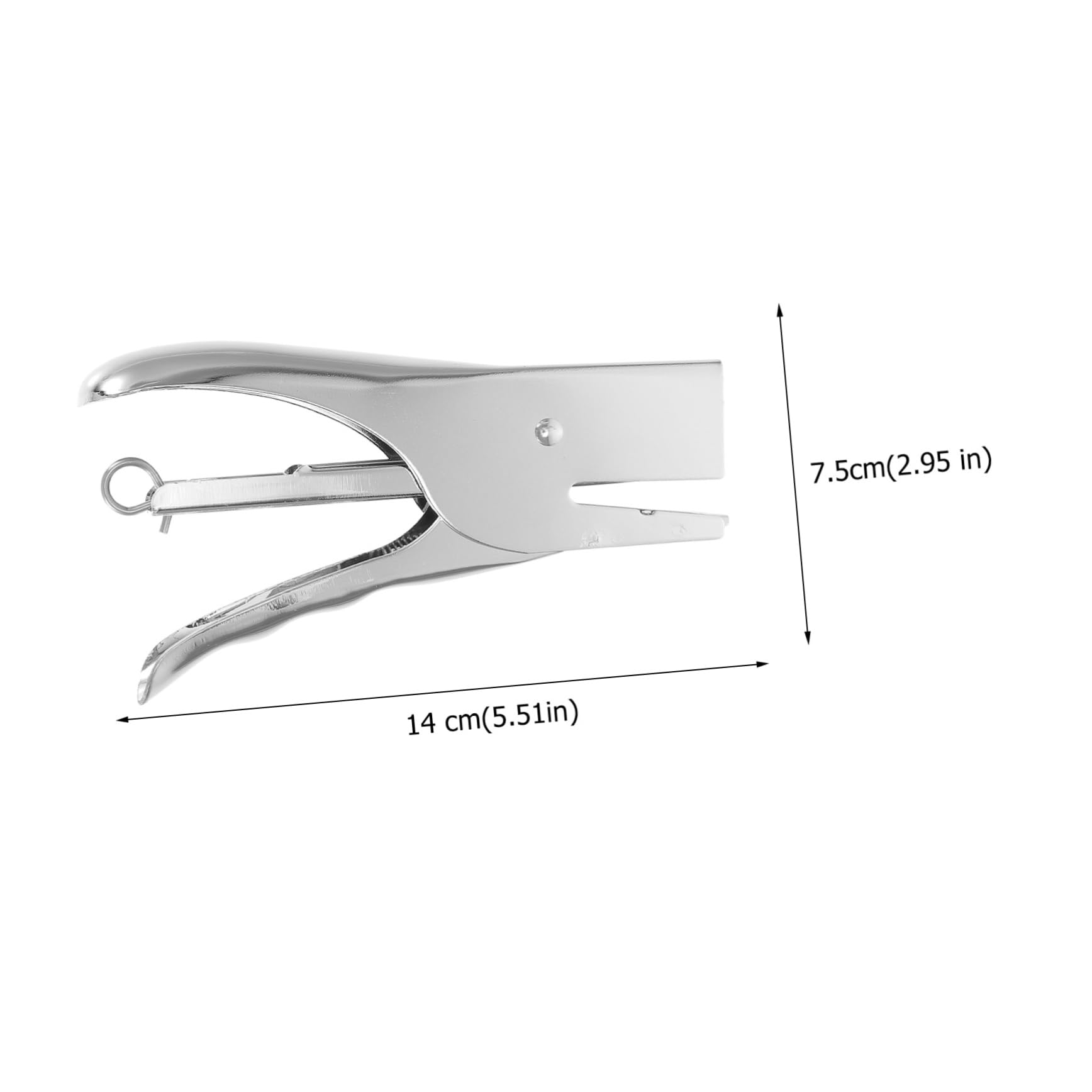 4pezzi Cucitrice Pinza Ergonomica Metallo Per Ufficio Design Senza Ingranaggi Facile Da Usare Risparmio Di Fatica Colore Argento Senza Punti