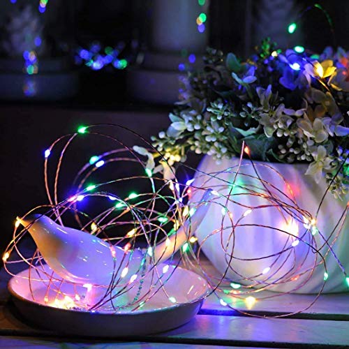 Image of Lexton 10M LED Copper String Light with 8 Modes - Multicolor, Plug Sourced