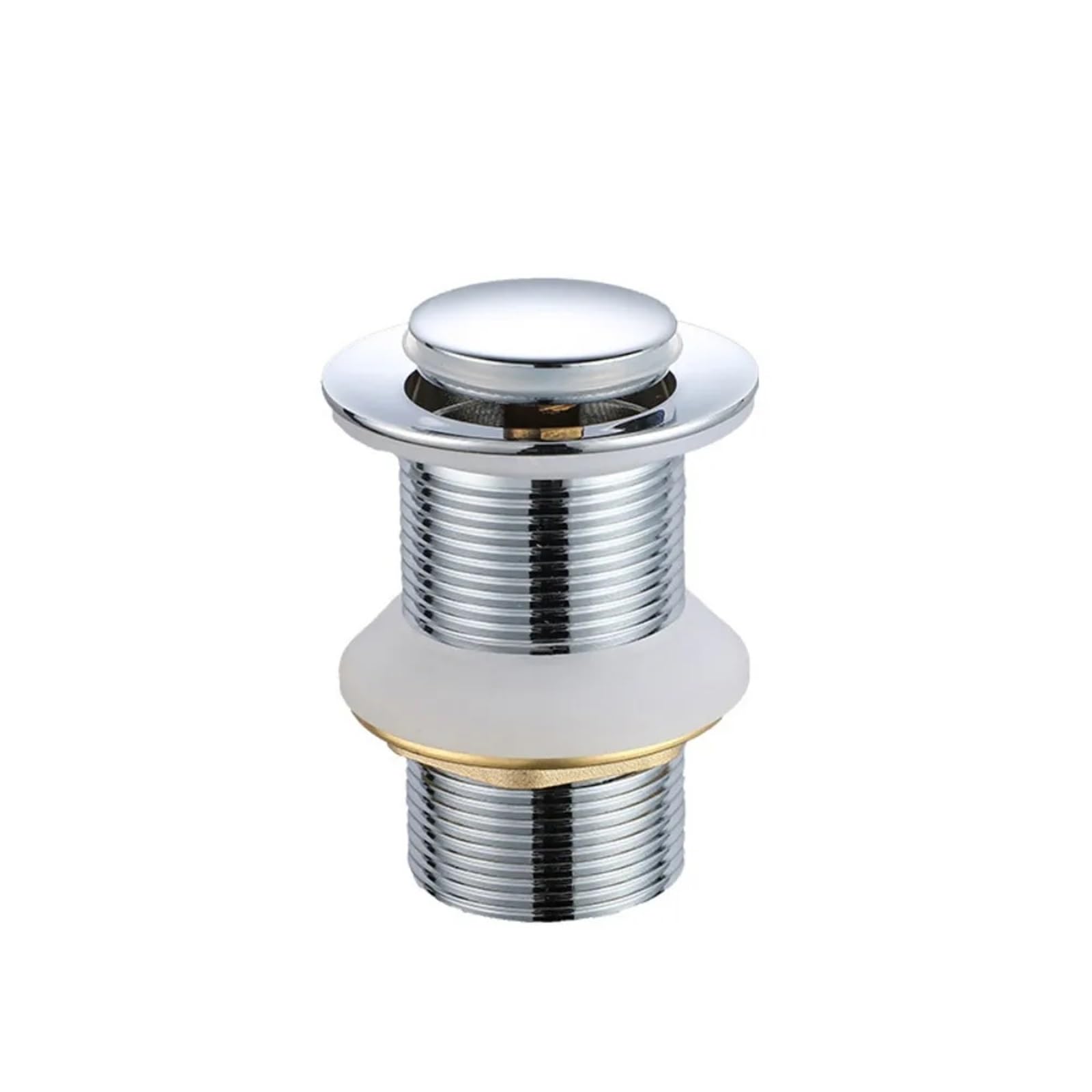 Bathroom Sink Plugs Basin Drainer Press Type Bouncing Core Pop-up Sink Drain Rapid Drainage Threaded Bathroom Vanity(Type4)
