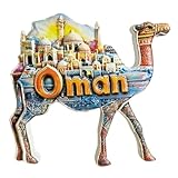 Oman Travel Souvenirs 3D Fridge Magnet City Attractions Refrigerator Decorative Magnets Three Dimensional Home Kitchen Decoration