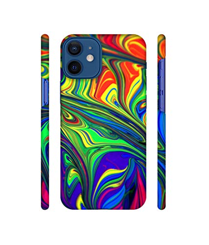 Image of Amazon Brand - Solimo Designer Mash Painting 3D Printed Hard Back Case Mobile Cover for Apple iPhone 12 Mini
