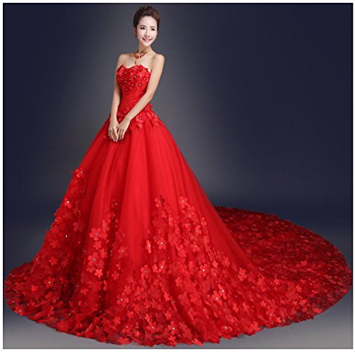 Nome tessuto: Mesh, Lace GZ Abito da Sposa Slim Large Custom Dress da Sposa,B,L