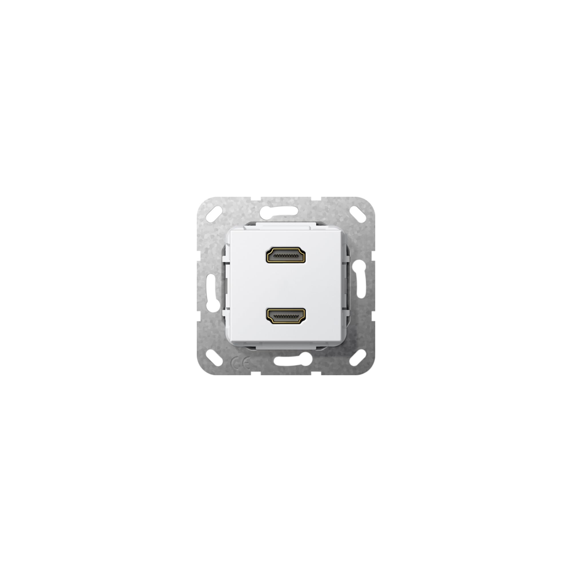 2 Prises HDMI Gira 567203 pour supprimer les câbles visibles et brancher deux consoles