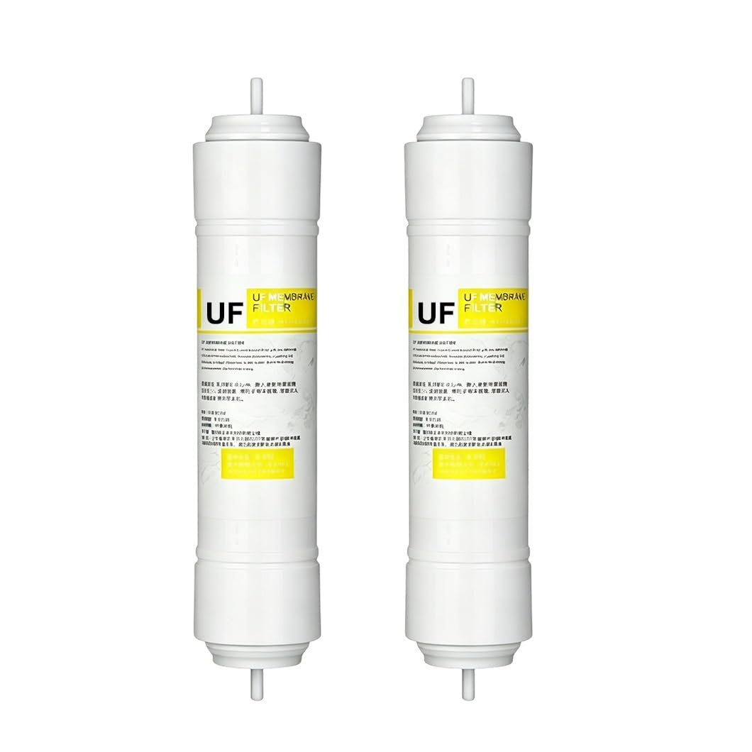 2er-Packung 11" X 2,5" UF Ultrafiltrationsmembran-Kartusche Mit 1/4" Schnellanschluss, 0,01 Μm Filtrationsgenauigkeit Für Untertisch- Und Haushalts-Trinkwasserreiniger