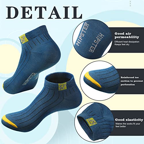 Lasnten 25 Pack Men's Athletic Socks Bulk Low Cut Casual Running Socks Men Work Short Breathable for Sport Father Gift2