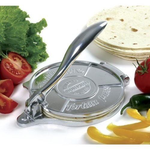 6" Deluxe Tortilla Press Handmade Maker Corn Masa Flour Pita Roti