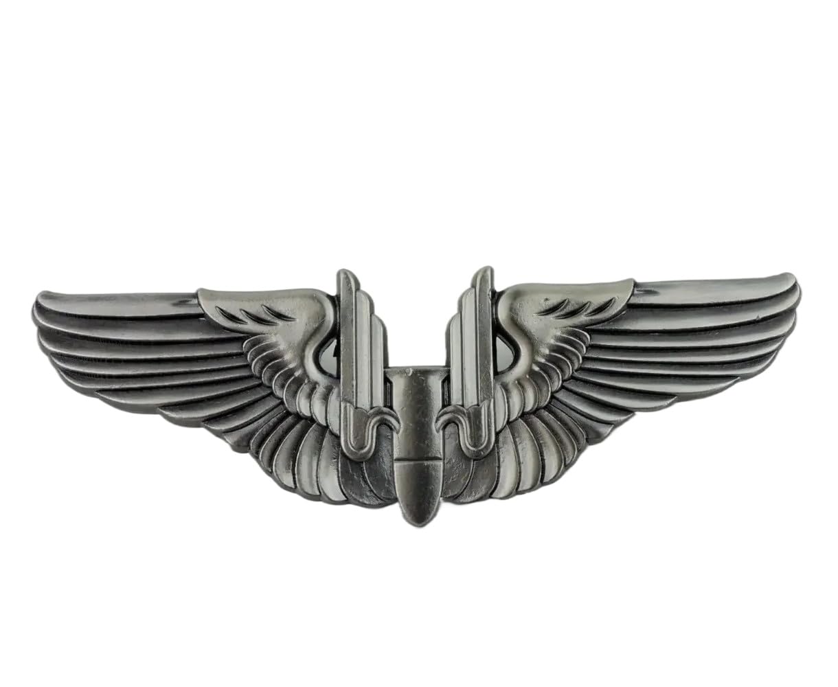 Reproduction grayness WWII US ARMY AIR FORCE USAAF AERIAL GUNNER WINGS BADGE PIN