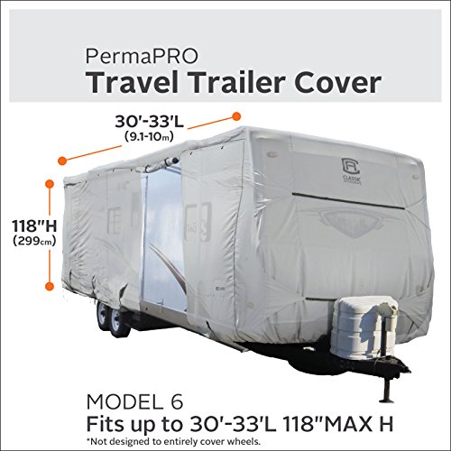 image for Classic Accessories Over Drive PermaPRO Travel Trailer Cover, Fits 30'