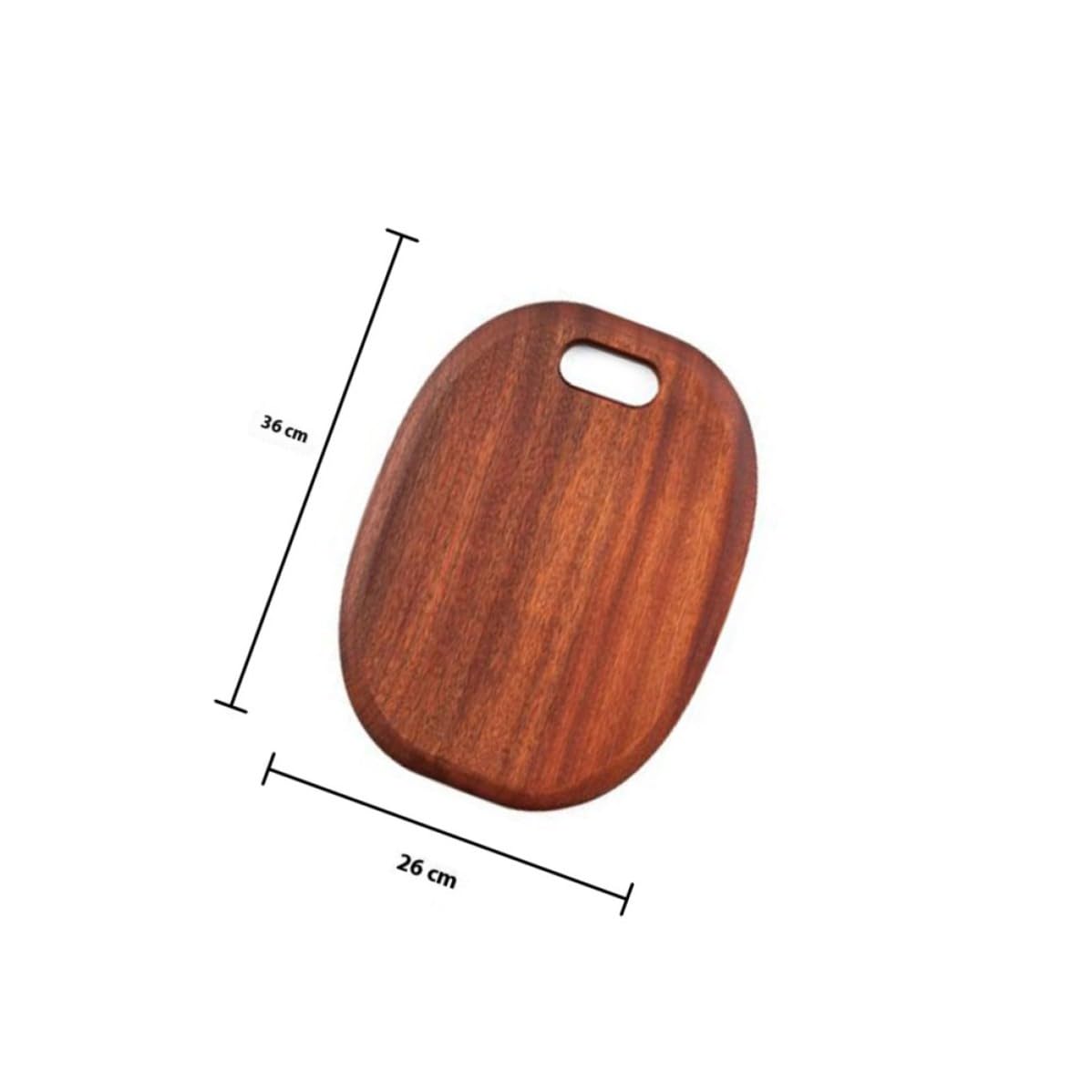 FOMIYES Tabla de Cortar Bloque de Corte para Cocina de Madera Marrón, Reversible, Gruesa, Orificio Superior, para Frutas, Bodas y Despedidas de Soltera