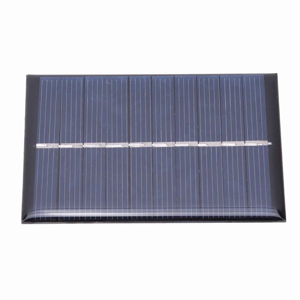 2Pcs Solar Panels Solar Battery Charger Solar Power Bank 0.6W 5V Waterproof Polysilicon 80x55mm Solar Panel Charging Power Board Charger for Multiple Devices