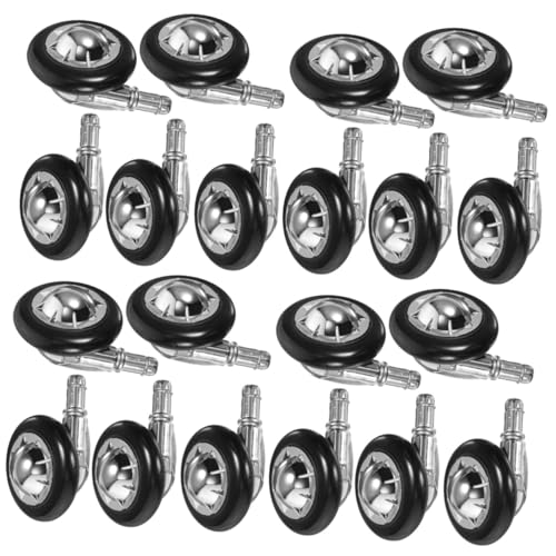 ARTIBETTER 4 Ensembles Roulettes Robustes Remplacement Des Roulettes D'une Chaise Haut Polyvalent De Chaise De Bureau Tapis Pilotage En Castor Pour Avec Pvc 5 Pièces * 4