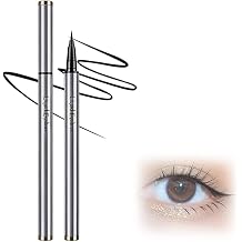 2 Pack Long-Lasting Waterproof Eyeliner for Daily Commute, 2026 New Ultra-Fine Liquid Eyeliner Pen with 0.01mm Brush Tip, Smooth Application, Smudge Proof Eyeliner Black and Brown Black-2PCS