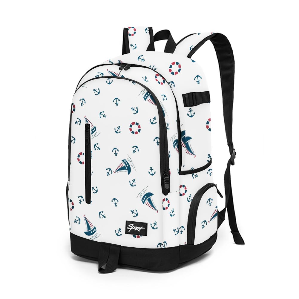 rickyh style School Backpack Travel Bag for Men &amp; Women Lightweight College Back Pack with Laptop Compartmen