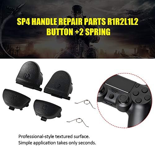 Black 4 Replacement Buttons for Ps4 Controller R1 L1 R2 L2 Trigger