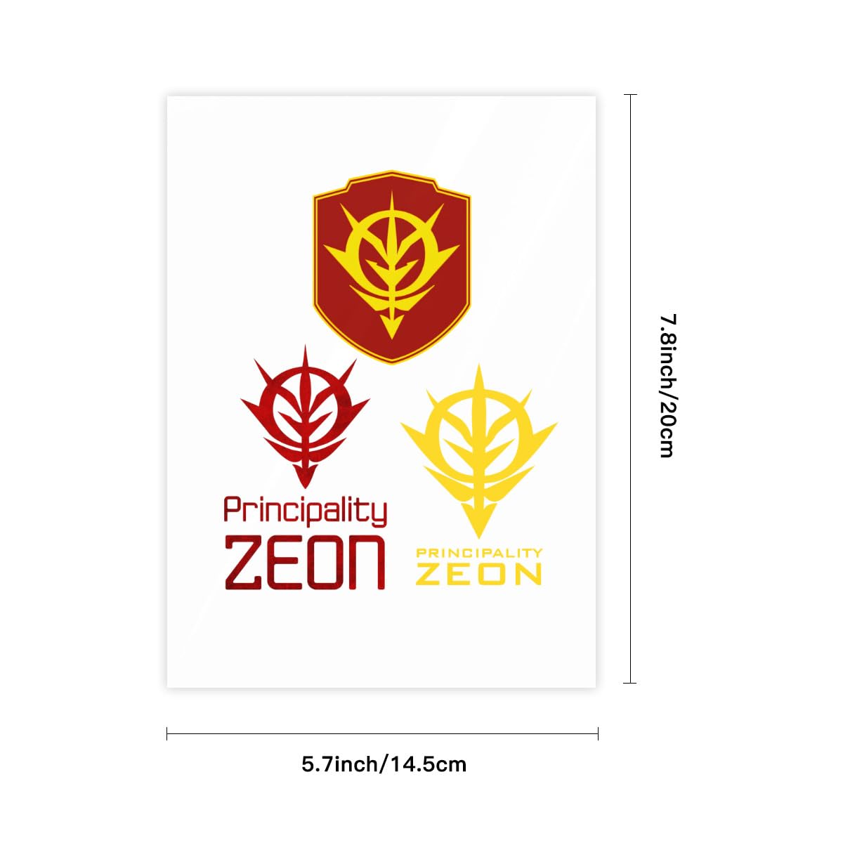 Amazon.co.jp: ステッカー シール ネオ ジオンガンダム シャア