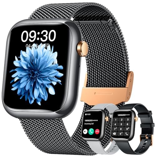 Orologio Smartwatch Fitness Donna con Chiamate: Smart Watch compatibile Android ios Risposta Vivavoce Chiamate 123 Modalità Sportive Contapassi Misura Pressione Sanguigna Sonno Orologi Intelligente