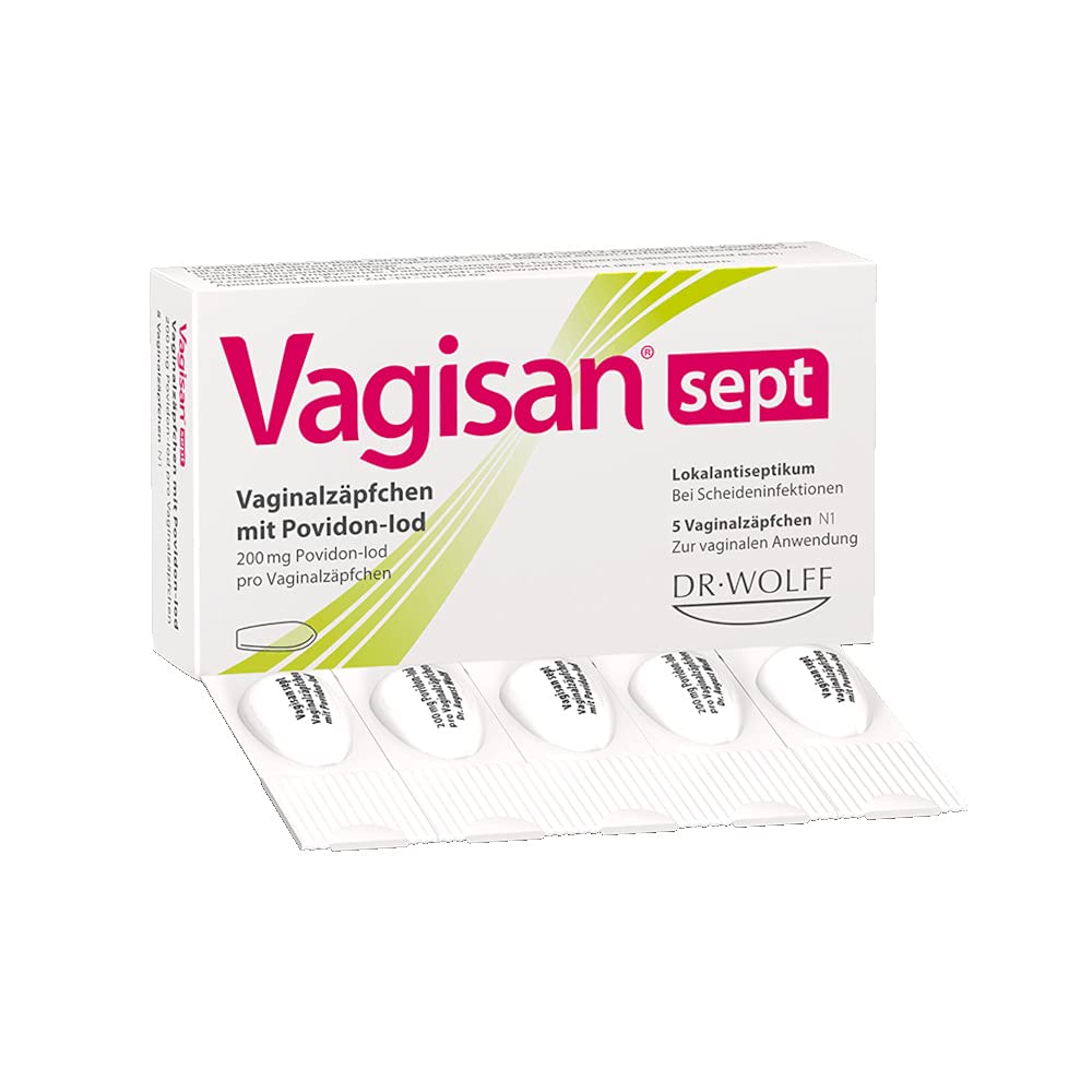 VAGISAN sept Vaginalzäpfchen mit Povidon-Iod, 5 Stück