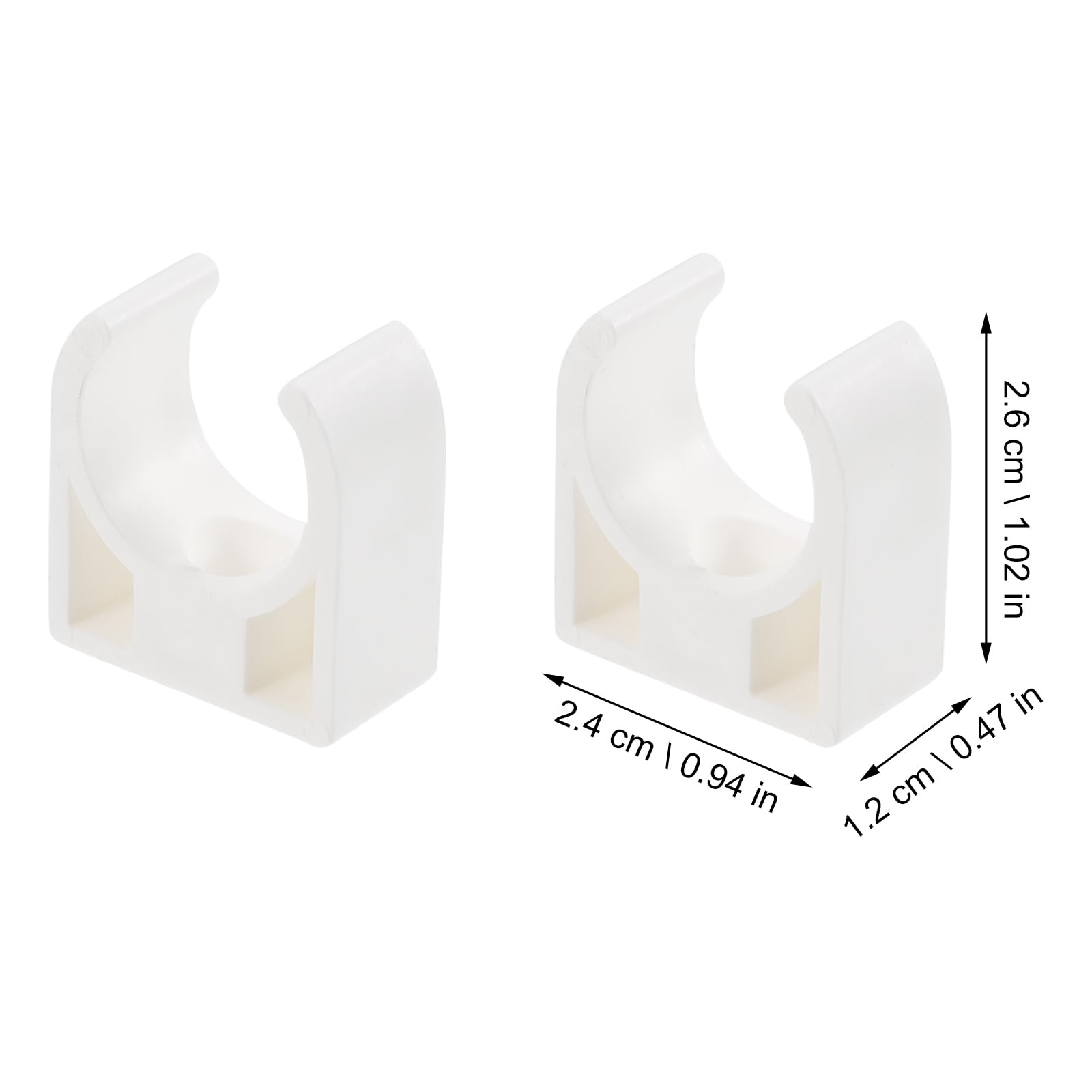 ULTECHNOVO Miniature Dc Motor Holder Clips 20 Pack U-Shaped Plastic Electric Motor Mounting Brackets Support Clamps for DIY Models and Small Projects - Image 2